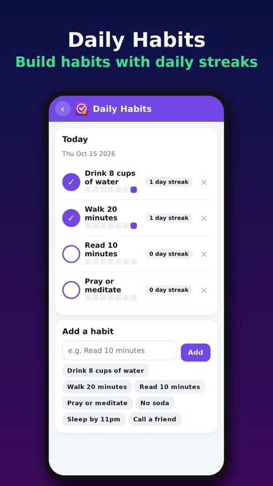 Daily Habits preview